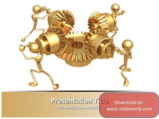 Presentation Title Presentation subtitle Download at- www.slideworld.com 