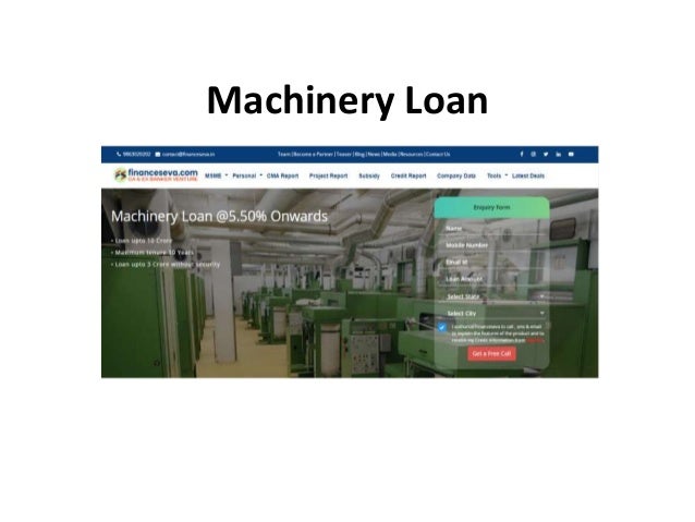 Machinery Loan
 