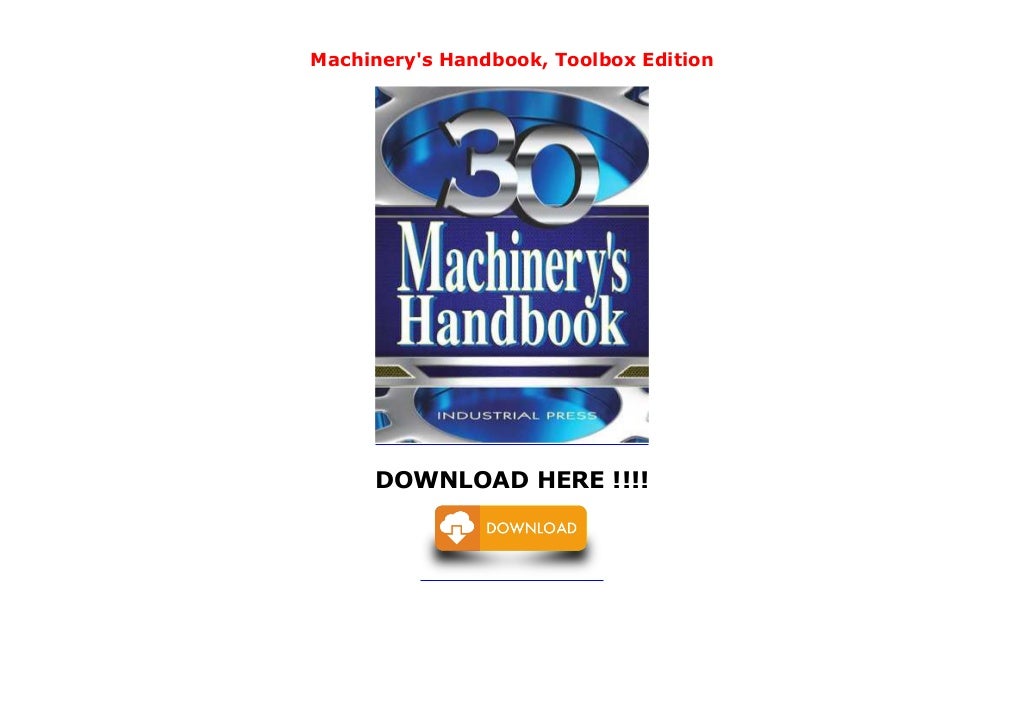 Machinery's Handbook, Toolbox Edition