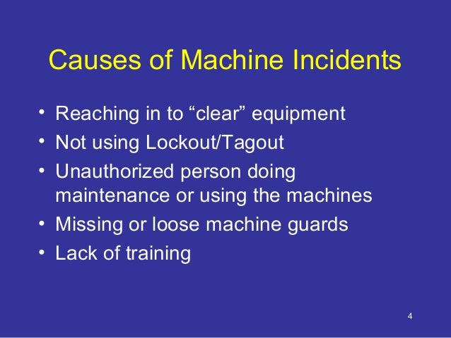 Machinery Safety Training By OSHA