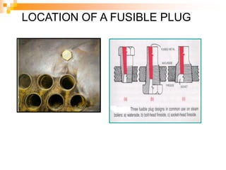 LOCATION OF A FUSIBLE PLUG
 
