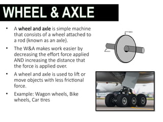 Machines simple and complex work and mechanical advantage | PPTX