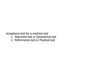Machine tool metorology | PPTX