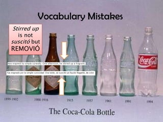 VocabularyMistakesStirred up isnotsuscitóbutREMOVIÓ