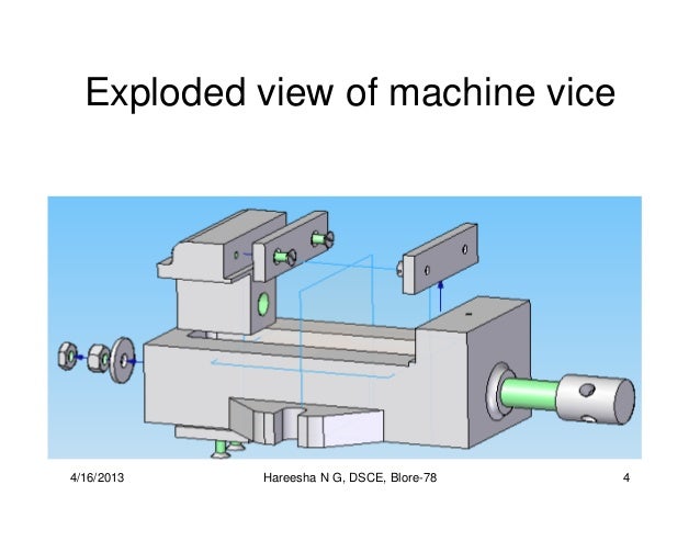Drawing Skill Machine Vice Assembly Drawing