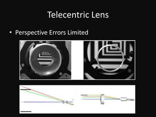 Telecentric Lensimage size remains almost unchanged when the object distance changesimage size remains almost unchanged when the object distance changes