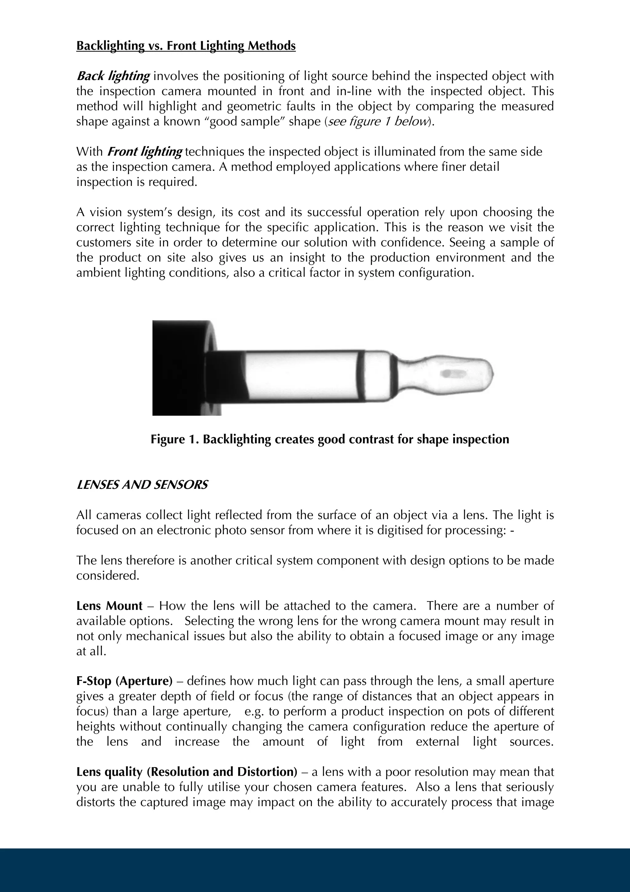 Machine Vision: The Key Considerations for Successful Visual Inspection ...