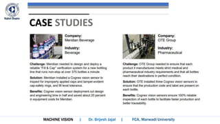 MACHINE VISION
CASE STUDIES
 