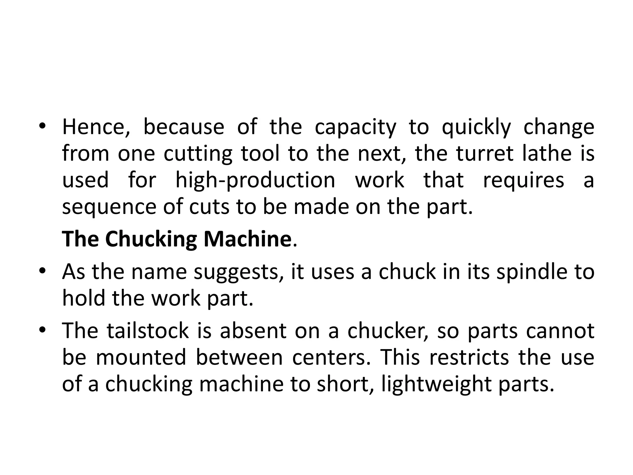 Chuck's Engineering Process Machining | PPTX