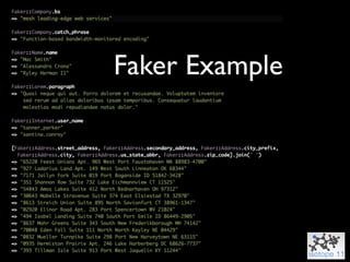 Faker Example
 