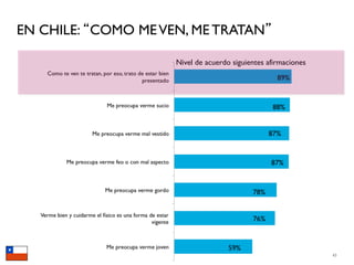 EN CHILE: COMO ME VEN, ME TRATAN

                    Nivel de acuerdo siguientes afirmaciones




                                                               45
 
