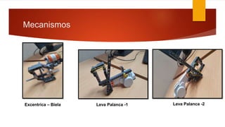 Mecanismos
Excentrica – Biela Leva Palanca -1 Leva Palanca -2
 