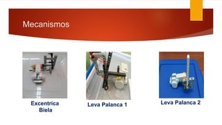 Mecanismos
Excentrica
Biela
Leva Palanca 1 Leva Palanca 2
 