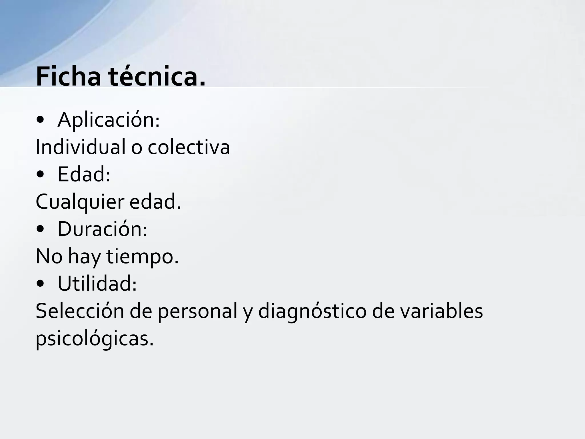 Test de dibujo de la figura humana de Machover. | PPTX