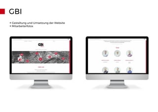 GBI
» Gestaltung und Umsetzung der Website
» Mitarbeiterfotos
 