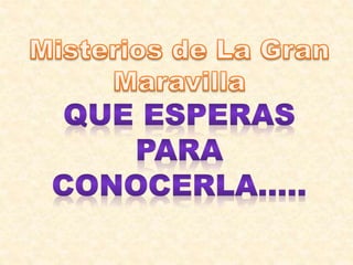 Machu picchu y sus misterios