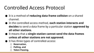 Media Access Control in Computer Networks - UNIT 2 | PPTX
