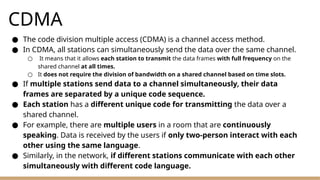 Media Access Control in Computer Networks - UNIT 2 | PPTX
