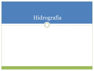 Hidrografía