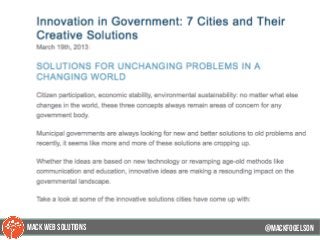 @mackfogleson@mackfogELson
@mackfogELsonMACK WEB SOLUTIONS
 