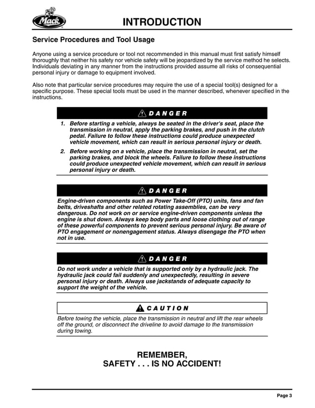 Mack MP8 Diesel Engine Service Manual
