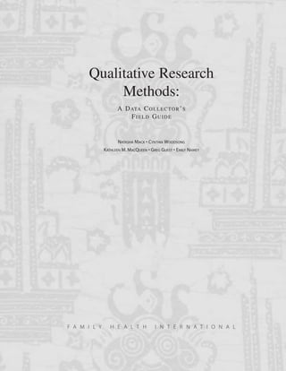 Mack Method Mack qualitative researchmethods2005 | PDF