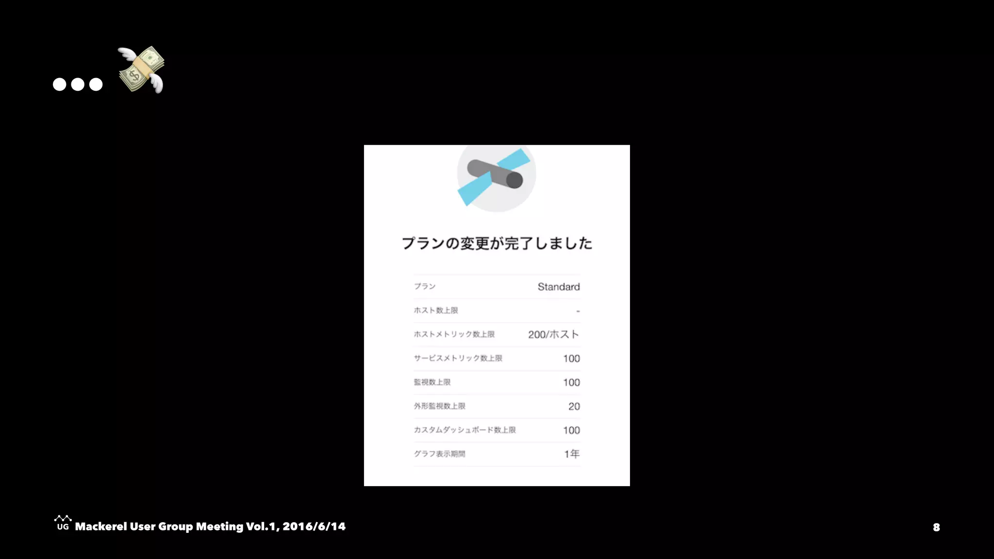 ... !
Mackerel User Group Meeting Vol.1, 2016/6/14 8
 