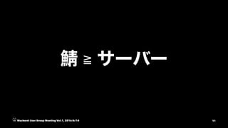 ≧
Mackerel User Group Meeting Vol.1, 2016/6/14 11
 