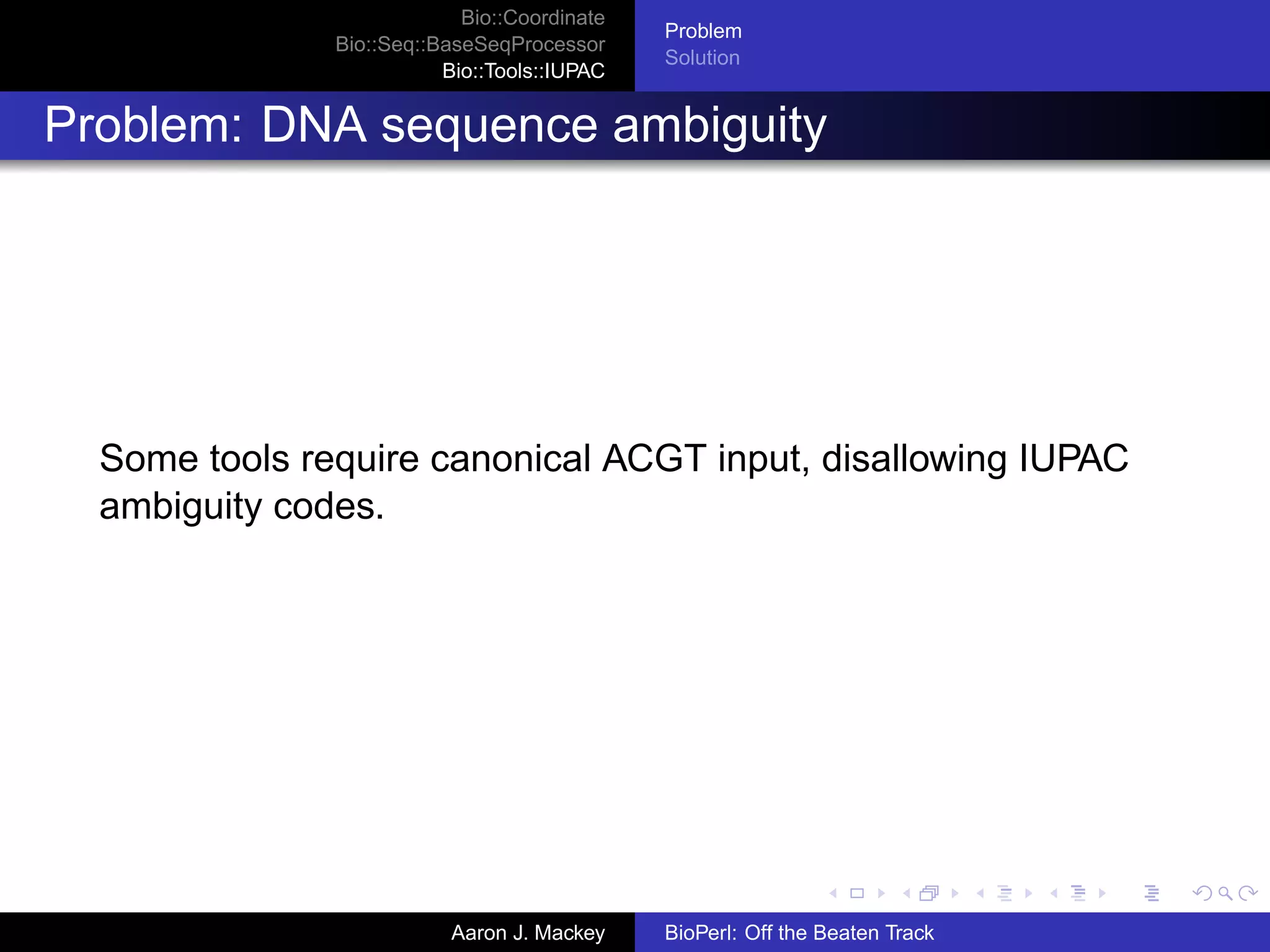 Mackey Bio Perl Bosc2008