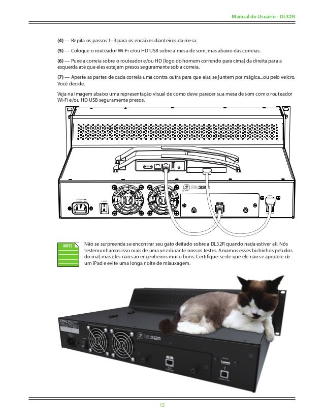 Manual da mesa MACKIE DL32R