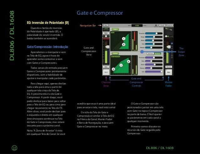 Manual dos mixers Mackie DL1608/ DL808 (PORTUGUÊS)