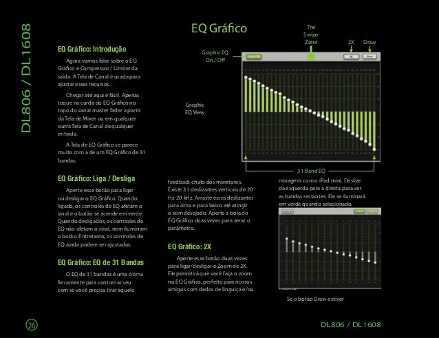 Manual dos mixers Mackie DL1608/ DL808 (PORTUGUÊS)