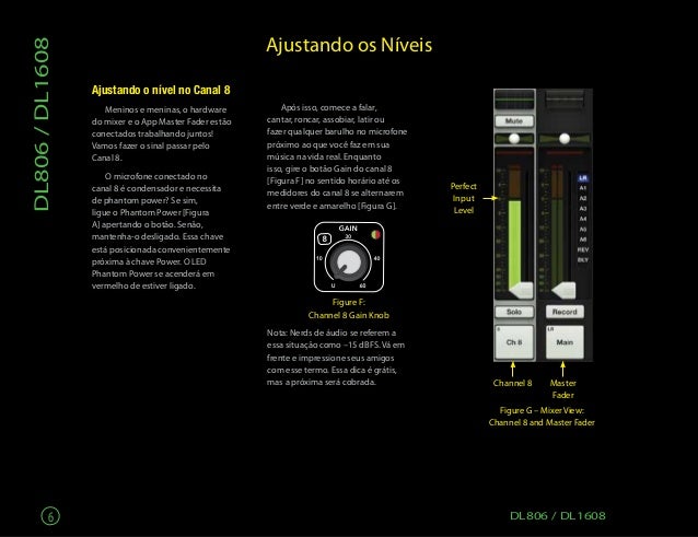 Manual dos mixers Mackie DL1608/ DL808 (PORTUGUÊS)
