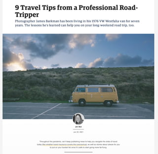 9 Travel tips from a Professional Road Tripper