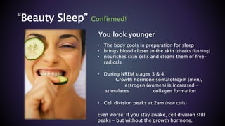 “Beauty Sleep” Confirmed!
You look younger
 