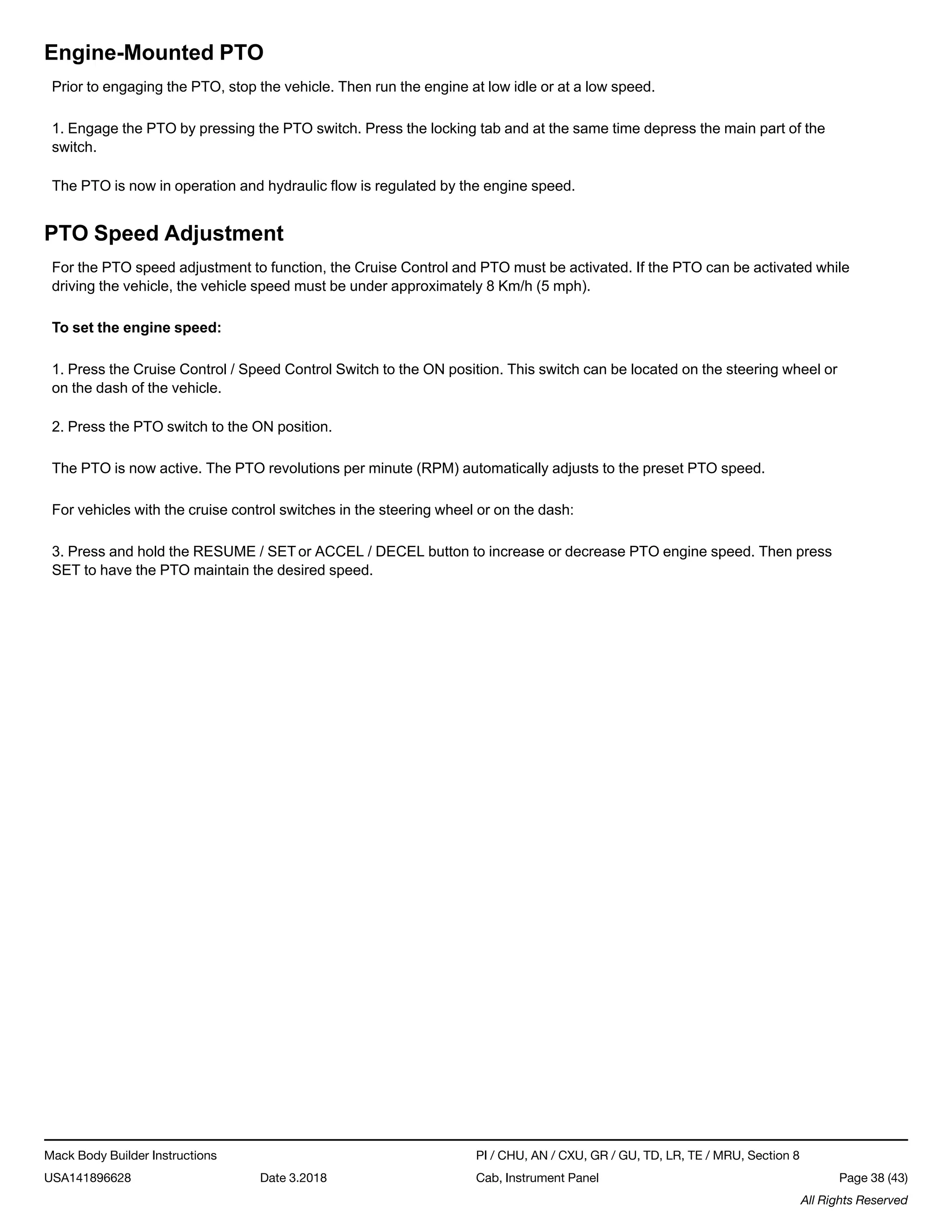 Mack Trucks' Body Builder Instructions | PDF