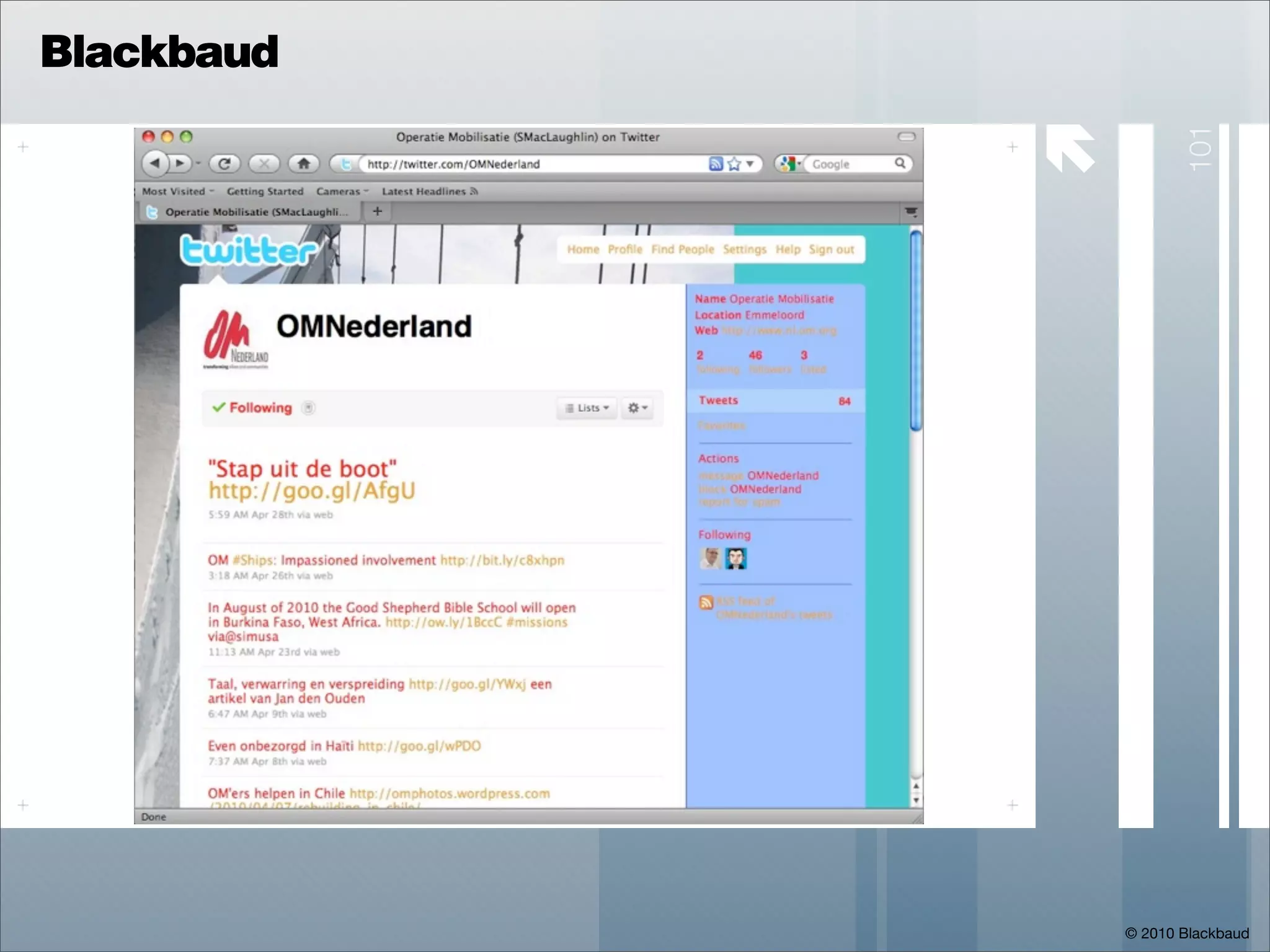Blackbaud

            




                       101
                © 2010 Blackbaud
 