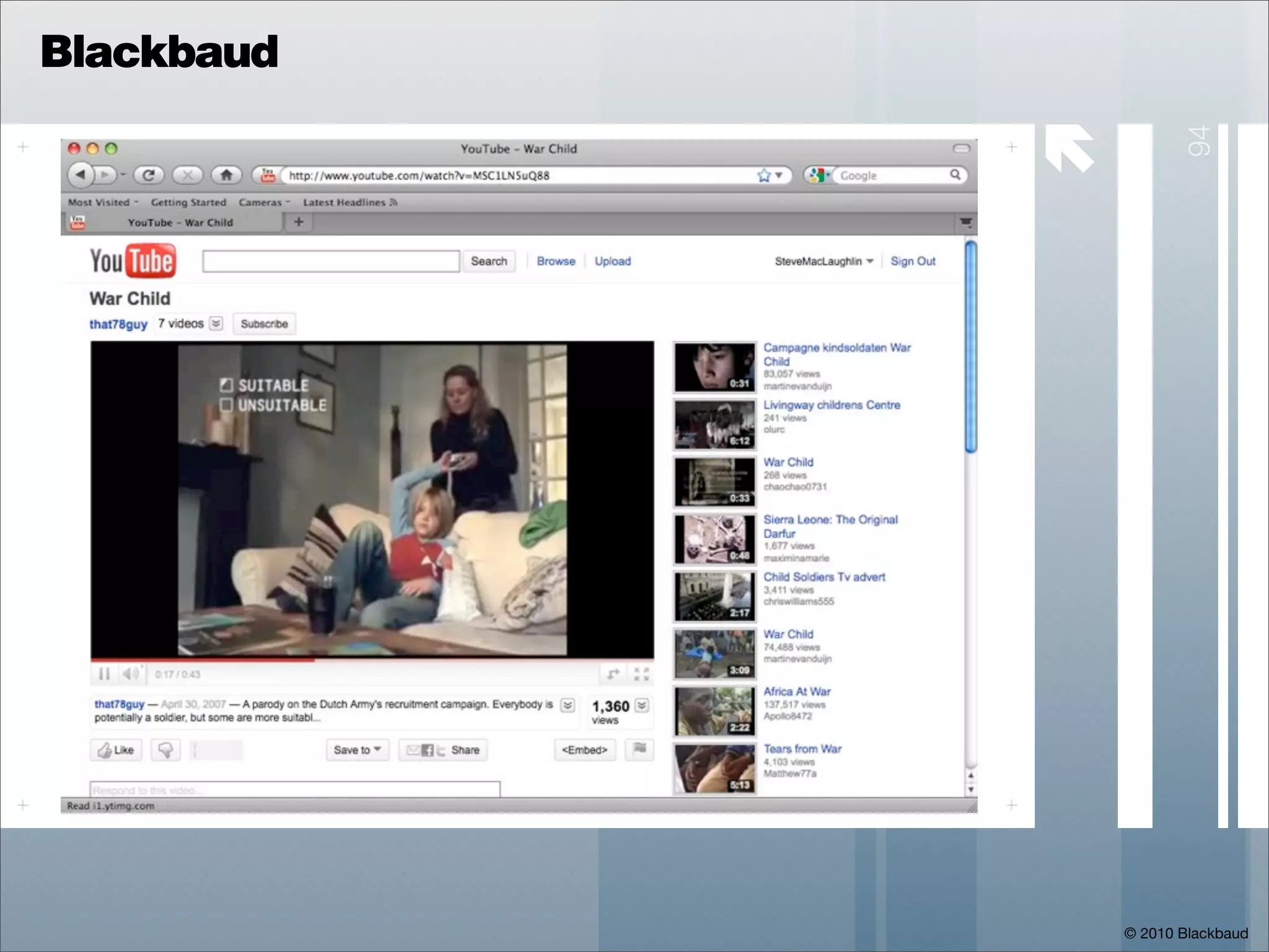 Blackbaud

            




                       94
                © 2010 Blackbaud
 