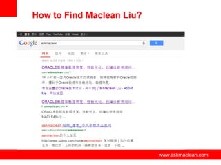 How to Find Maclean Liu?

www.askmaclean.com

www.askmaclean.com
www.askmaclean.com

 