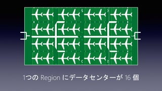 1つの Region にデータセンターが 16 個
 