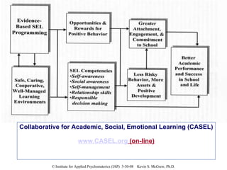 Collaborative for Academic, Social, Emotional Learning (CASEL) www.CASEL.org  (on-line) 