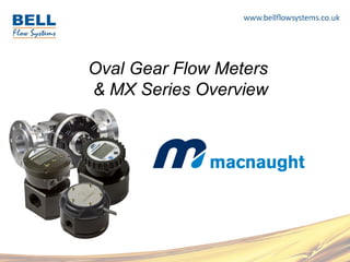 Oval Gear Flow Meters 
& MX Series Overview 
 