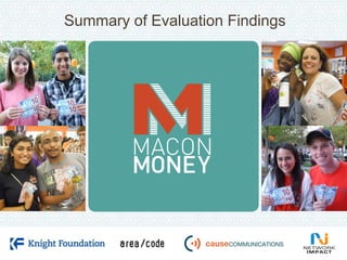 Summary of Evaluation Findings
 