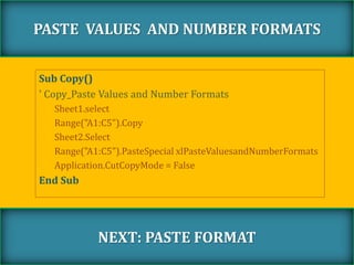 Macros to Copy Paste | PPT