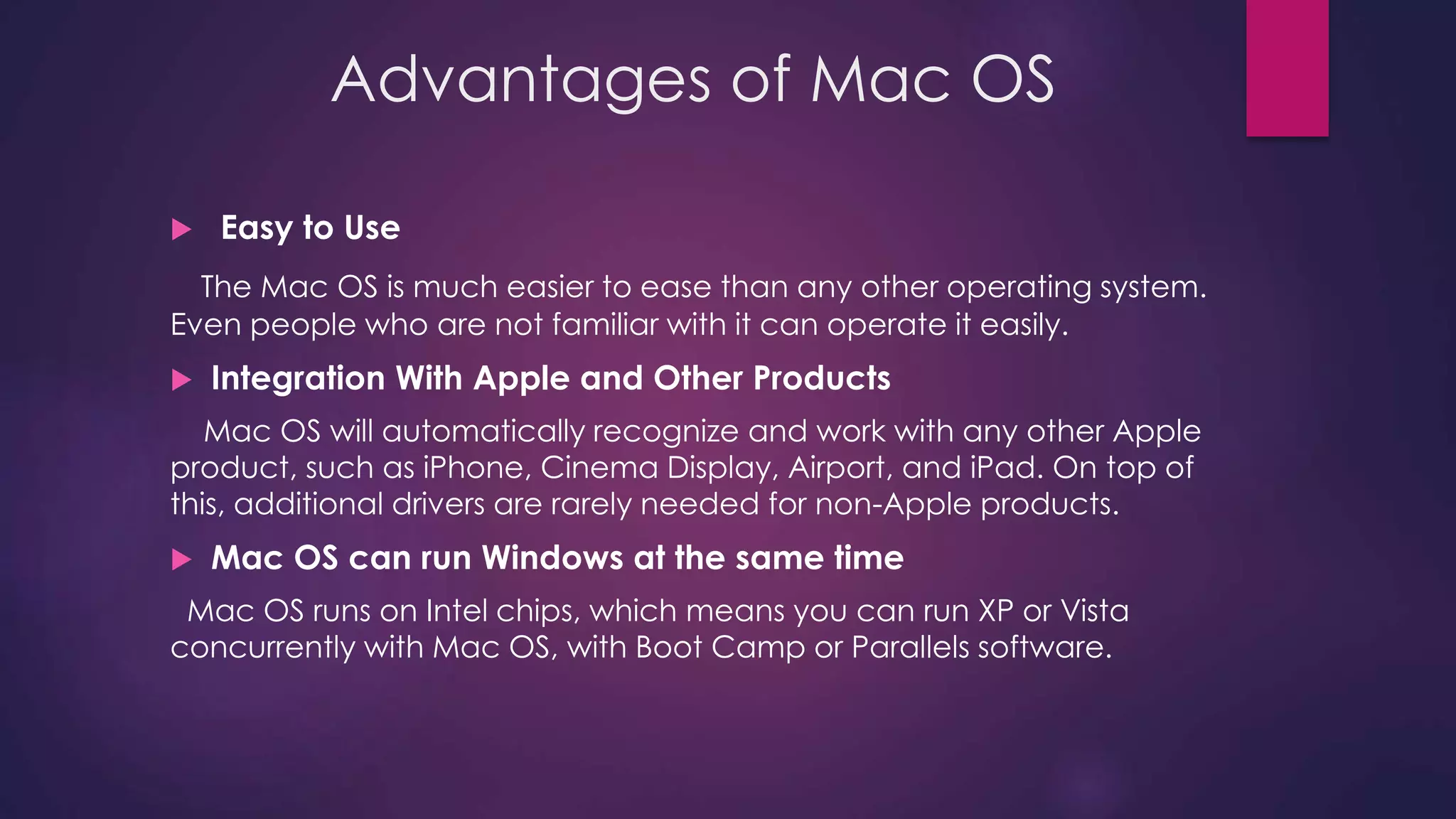 Mac OS(Operating System) PPT