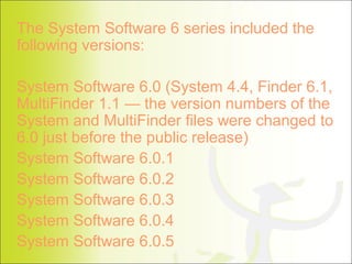 Mac Os 6 | PPT
