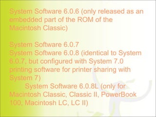 Mac Os 6 | PPT