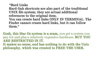 macOS a fetish object for the Bourgeois - macOS vs Unix