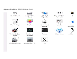 Aquí tenemos las aplicaciones de defecto del sistema operativo
 