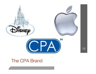 The




                  15



 The CPA Brand
 